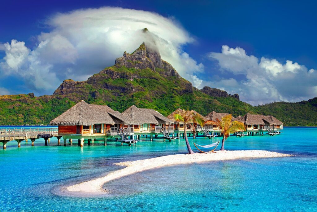 Tourist destination-bora bora Indonesia
