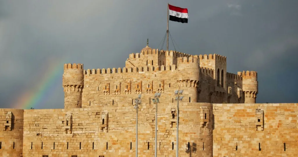 Alexandria's Bibliotheca Alexandrina and Qaitbay Citadel egypt