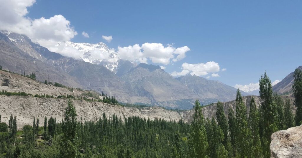 greenery in skardu